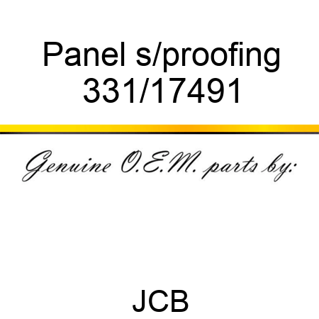 Panel s/proofing 331/17491