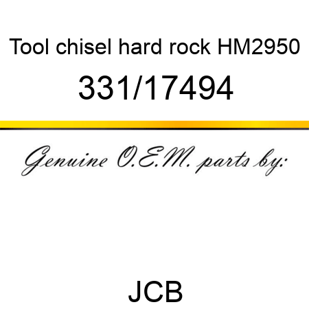 Tool, chisel, hard rock, HM2950 331/17494