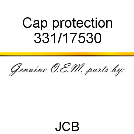 Cap, protection 331/17530