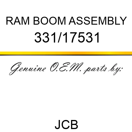RAM, BOOM ASSEMBLY 331/17531