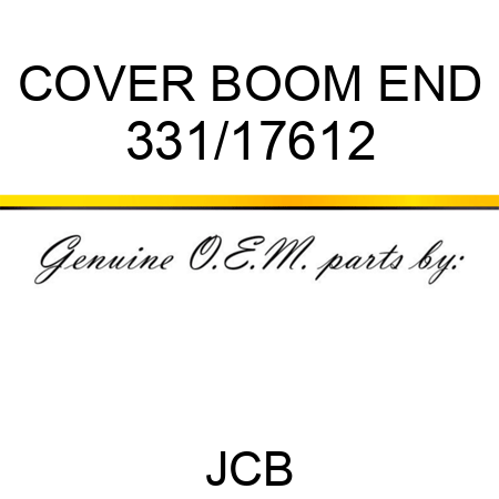 COVER BOOM END 331/17612