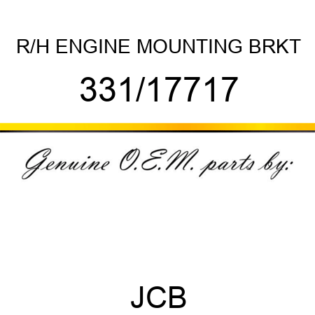 R/H ENGINE MOUNTING BRKT 331/17717