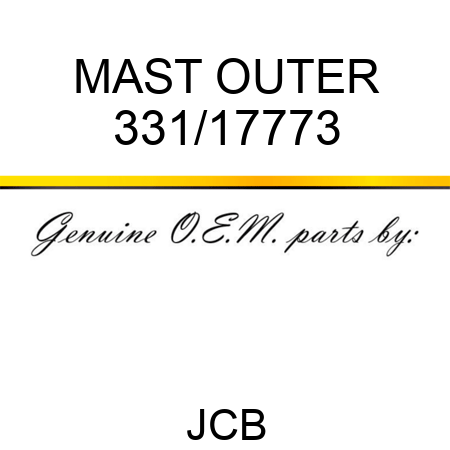 MAST, OUTER 331/17773