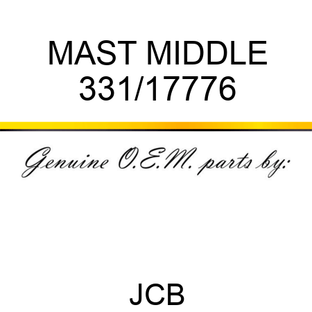 MAST, MIDDLE 331/17776