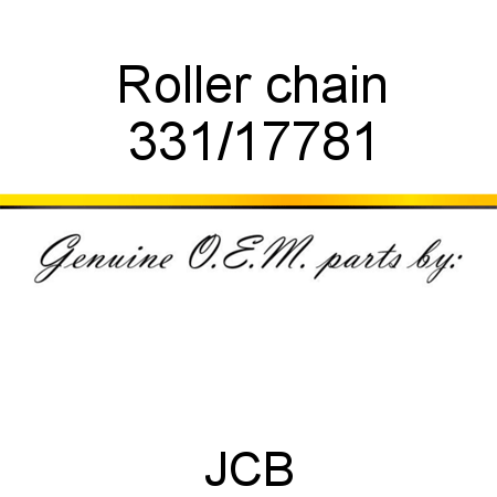Roller, chain 331/17781