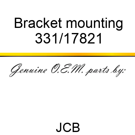 Bracket mounting 331/17821
