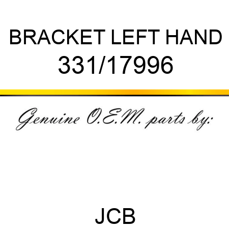 BRACKET LEFT HAND 331/17996