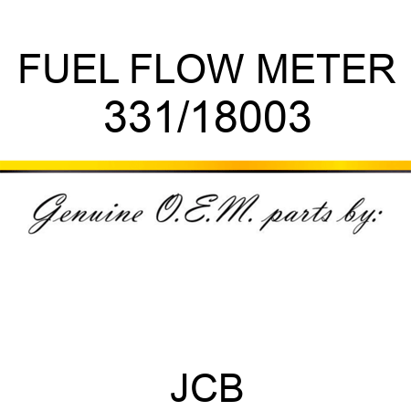 FUEL FLOW METER 331/18003