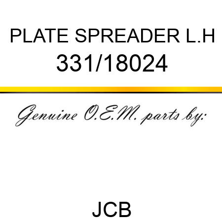 PLATE SPREADER L.H 331/18024