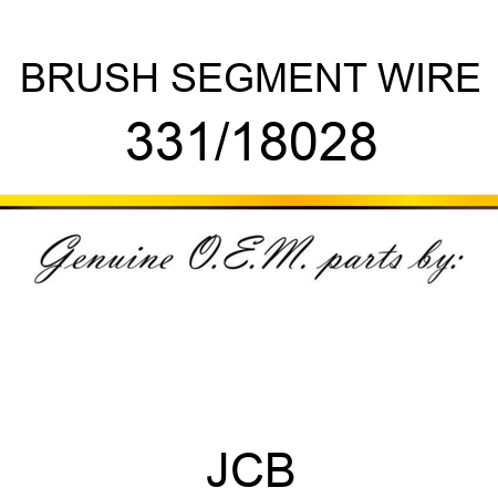 BRUSH SEGMENT WIRE 331/18028