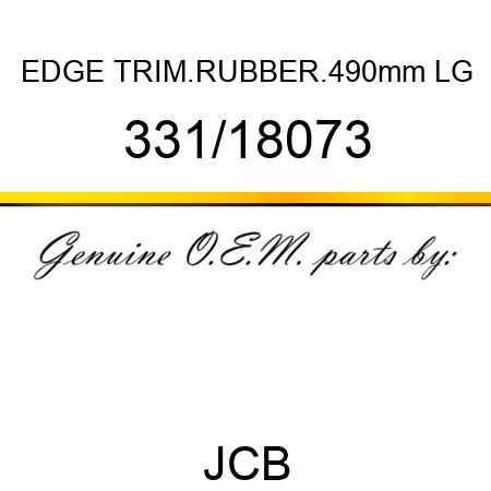 EDGE TRIM.RUBBER.490mm LG 331/18073