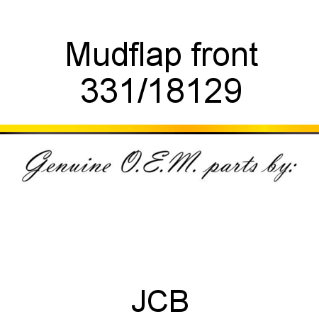 Mudflap, front 331/18129