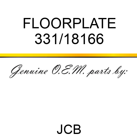 FLOORPLATE 331/18166