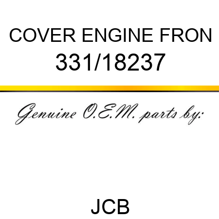COVER ENGINE, FRON 331/18237