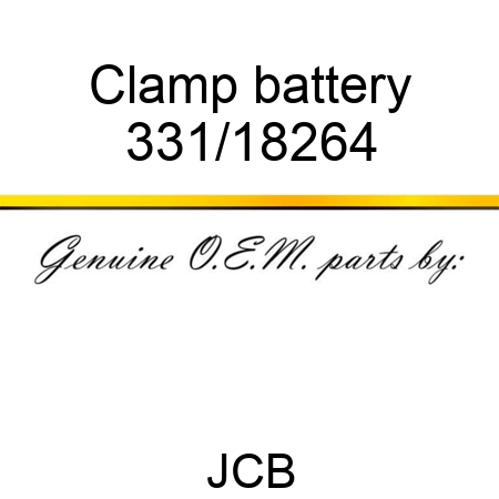 Clamp battery 331/18264