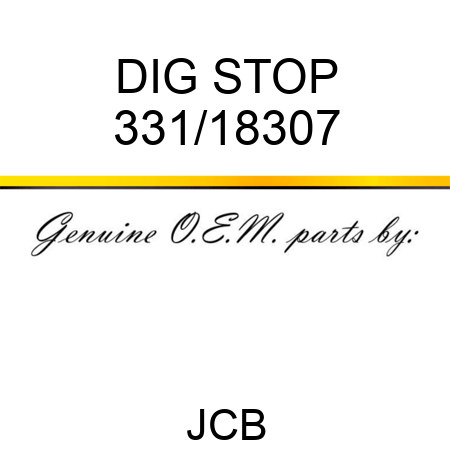 DIG STOP 331/18307