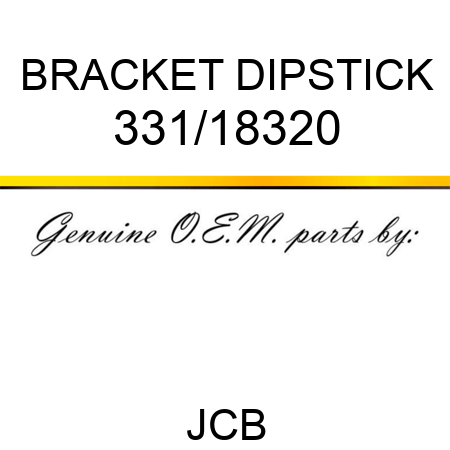 BRACKET DIPSTICK 331/18320