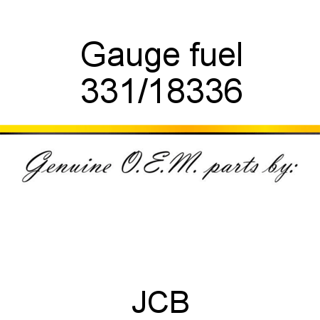 Gauge, fuel 331/18336