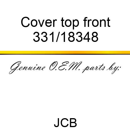 Cover top front 331/18348
