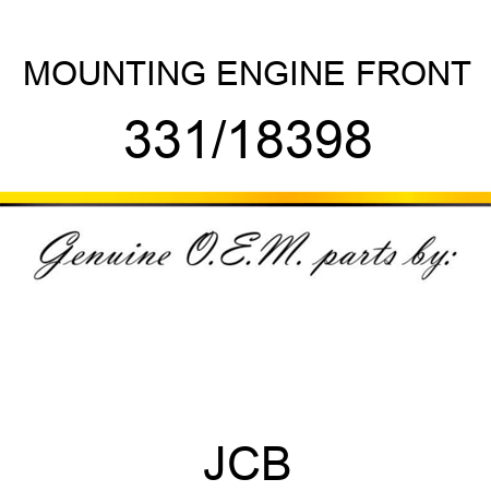 MOUNTING ENGINE, FRONT 331/18398