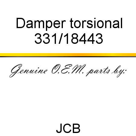 Damper, torsional 331/18443