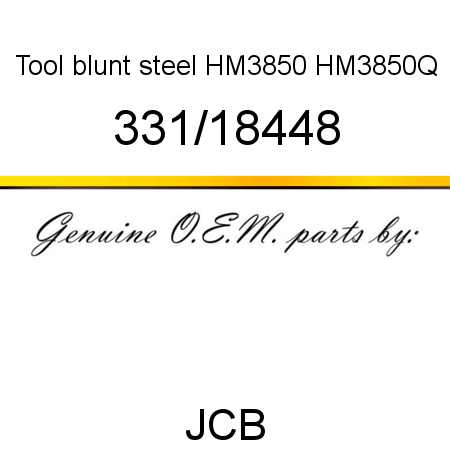 Tool, blunt steel, HM3850, HM3850Q 331/18448