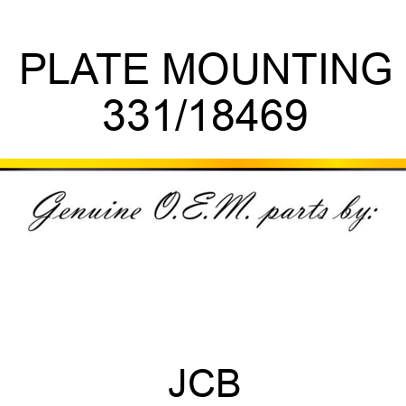 PLATE MOUNTING 331/18469