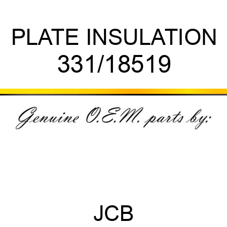 PLATE INSULATION 331/18519