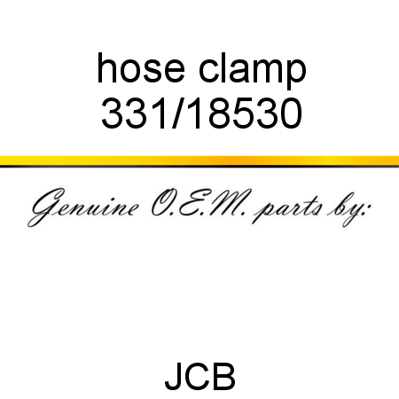 hose clamp 331/18530