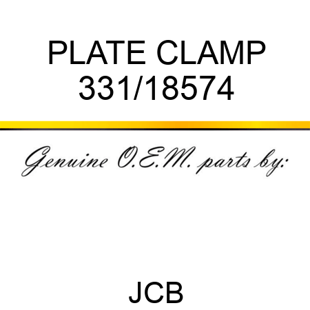 PLATE CLAMP 331/18574
