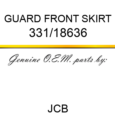 GUARD FRONT SKIRT 331/18636
