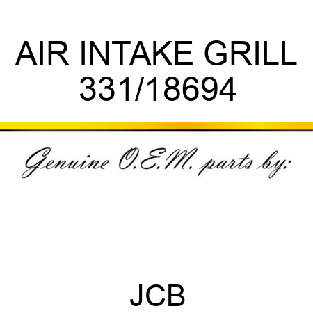 AIR INTAKE GRILL 331/18694