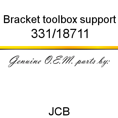 Bracket, toolbox support 331/18711
