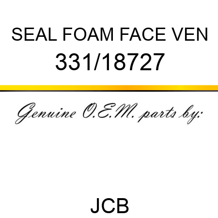 SEAL FOAM FACE VEN 331/18727