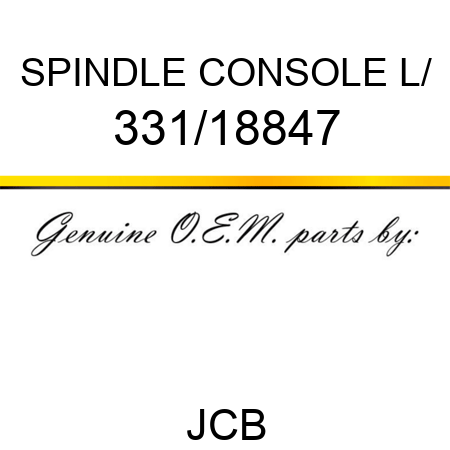 SPINDLE CONSOLE L/ 331/18847