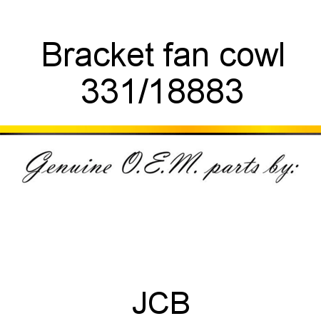 Bracket, fan cowl 331/18883