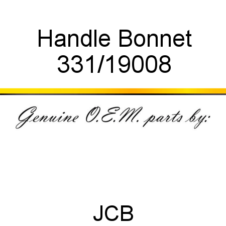 Handle, Bonnet 331/19008