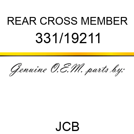 REAR CROSS MEMBER 331/19211