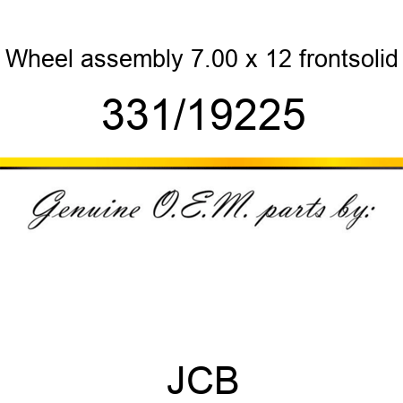 Wheel assembly 7.00 x 12 front,solid 331/19225