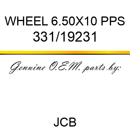 WHEEL 6.50X10 PPS 331/19231