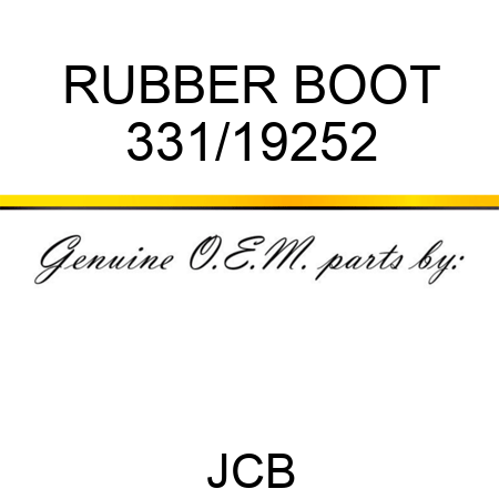RUBBER BOOT 331/19252