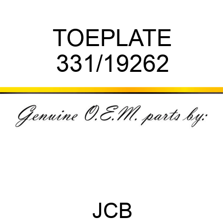 TOEPLATE 331/19262