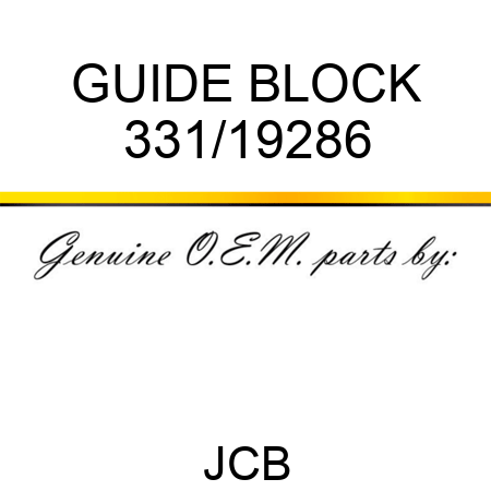 GUIDE BLOCK 331/19286