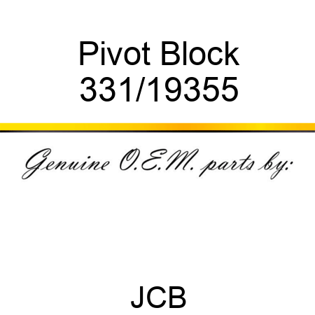 Pivot Block 331/19355