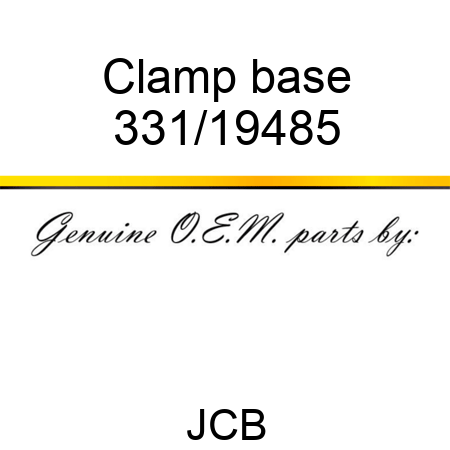 Clamp base 331/19485