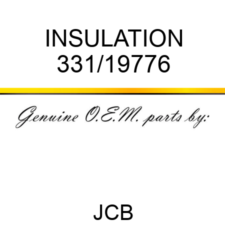 INSULATION 331/19776