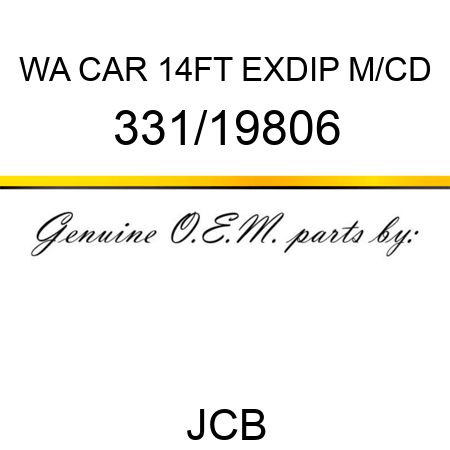 WA CAR 14FT EXDIP M/CD 331/19806