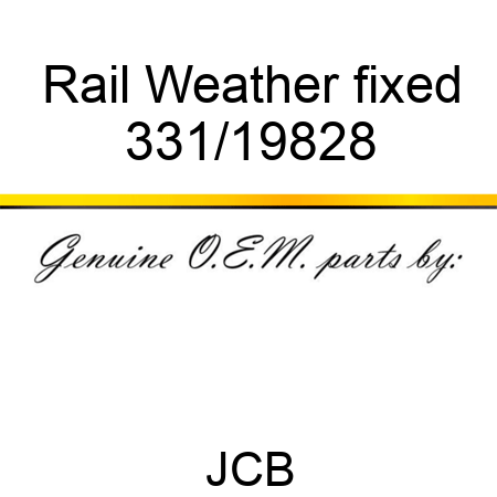 Rail Weather fixed 331/19828