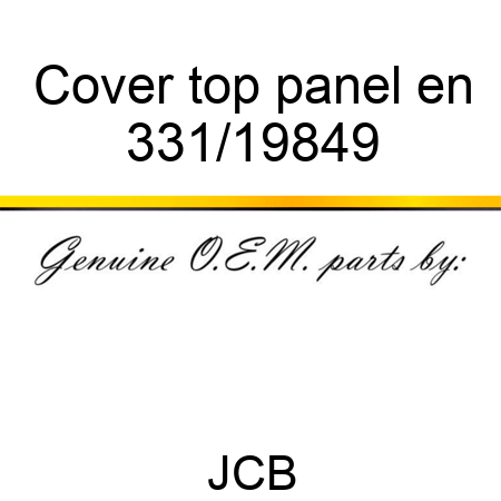 Cover top panel en 331/19849