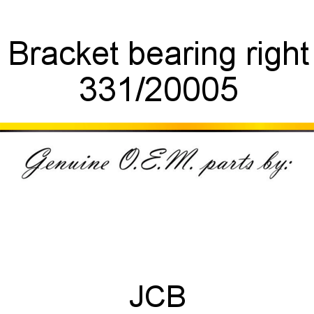Bracket, bearing, right 331/20005